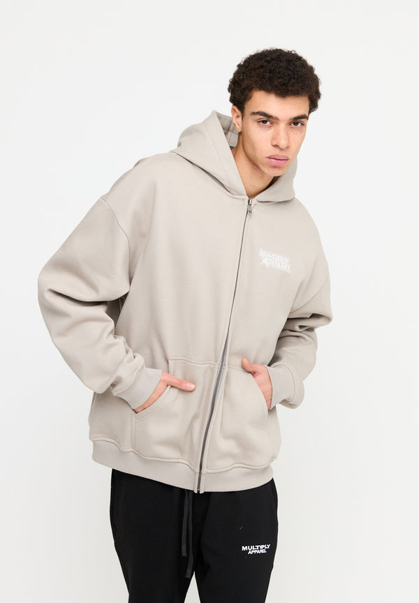 Multiply Spparel Oversize Zip Hoodie MISSING String