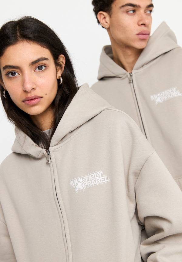 Multiply Spparel Oversize Zip Hoodie MISSING String