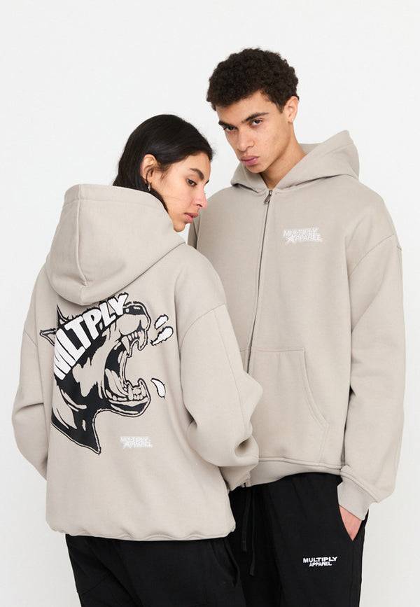 Multiply Spparel Oversize Zip Hoodie MISSING String