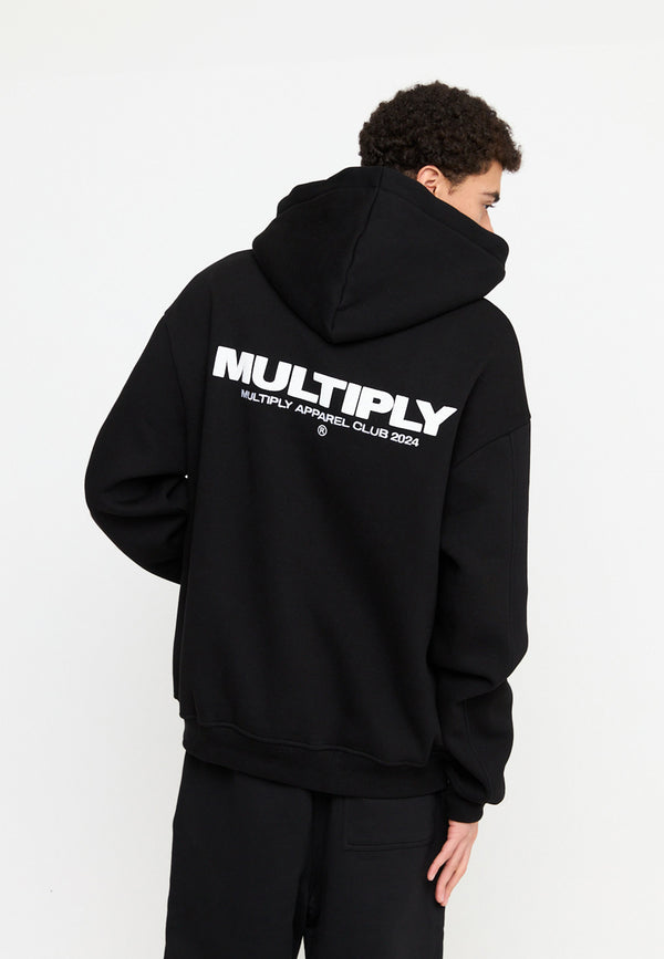Multiply Spparel Oversize Zip Hoodie MULTIPLY Black