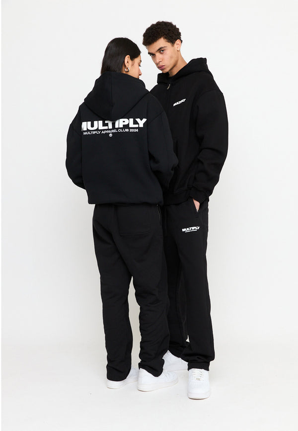 Multiply Spparel Oversize Zip Hoodie MULTIPLY Black