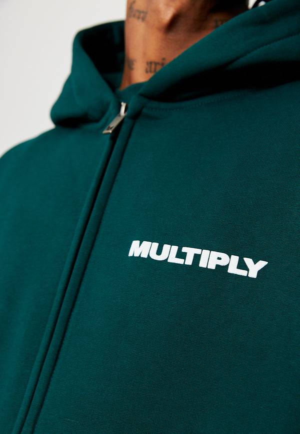 Multiply Spparel Oversize Zip Hoodie MULTIPLY Botanical Garden