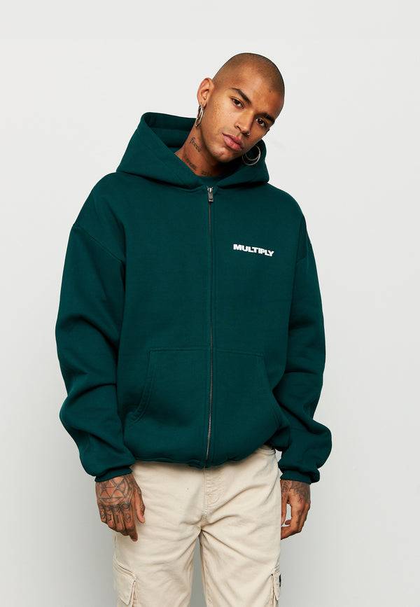 Multiply Spparel Oversize Zip Hoodie MULTIPLY Botanical Garden