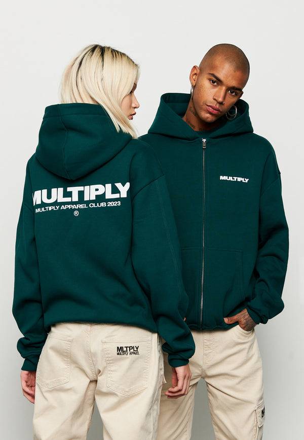 Multiply Spparel Oversize Zip Hoodie MULTIPLY Botanical Garden