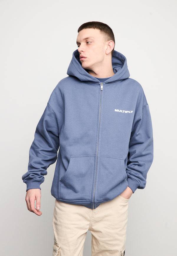 Multiply Spparel Oversize Zip Hoodie MULTIPLY Coastal Fjord