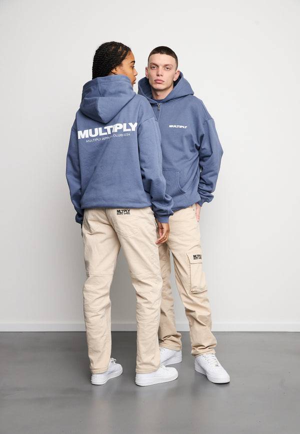 Multiply Spparel Oversize Zip Hoodie MULTIPLY Coastal Fjord