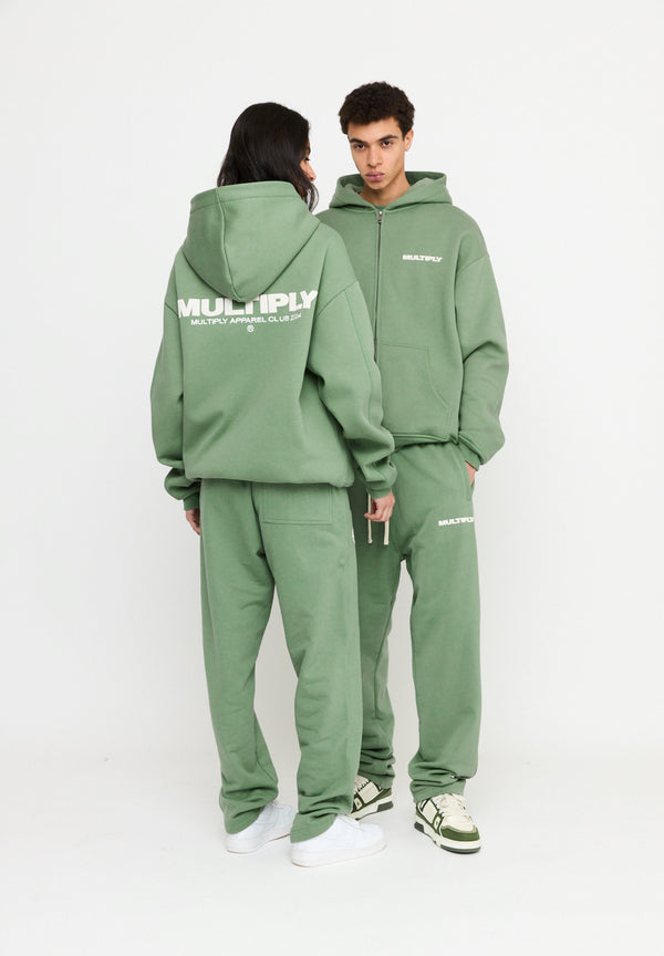Multiply Spparel Oversize Zip Hoodie MULTIPLY Hedge Green