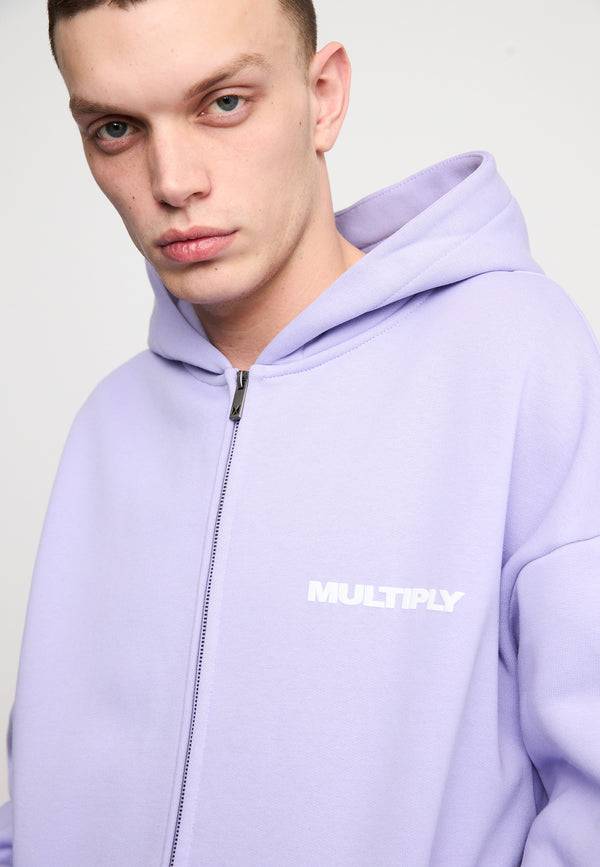 Multiply Spparel Oversize Zip Hoodie MULTIPLY Lavender