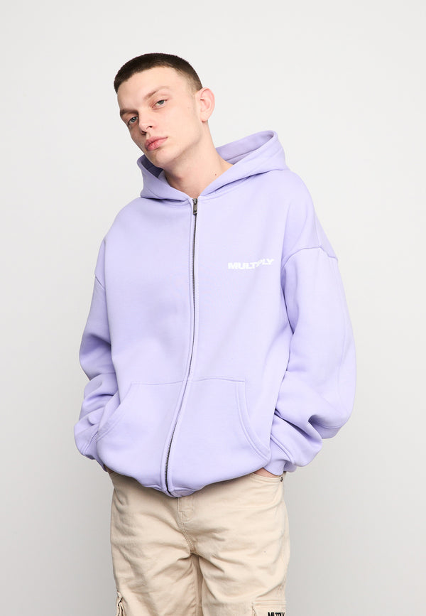 Multiply Spparel Oversize Zip Hoodie MULTIPLY Lavender
