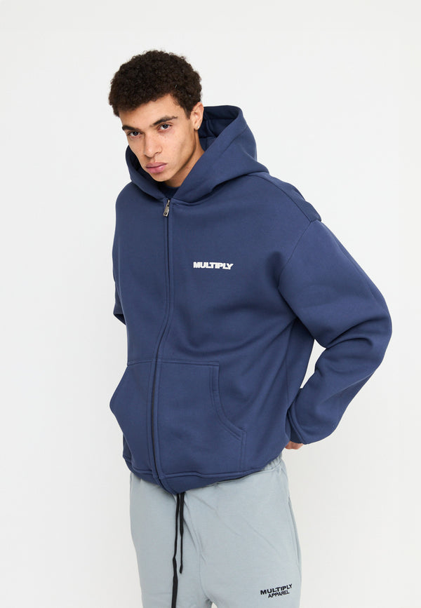 Multiply Spparel Oversize Zip Hoodie MULTIPLY Night Shadow