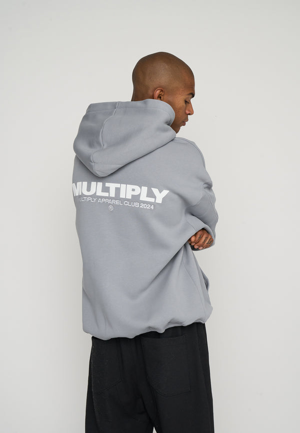 Multiply Spparel Oversize Zip Hoodie MULTIPLY Ultimate Grey