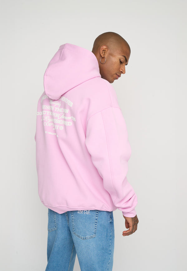 Multiply Spparel Oversize Zip Hoodie OTHER DAYS Pink Lavender