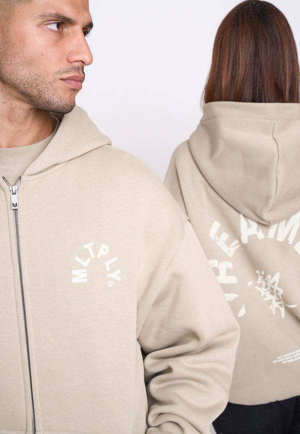 Multiply Spparel Oversize Zip Hoodie PENALTY Seneca Rock