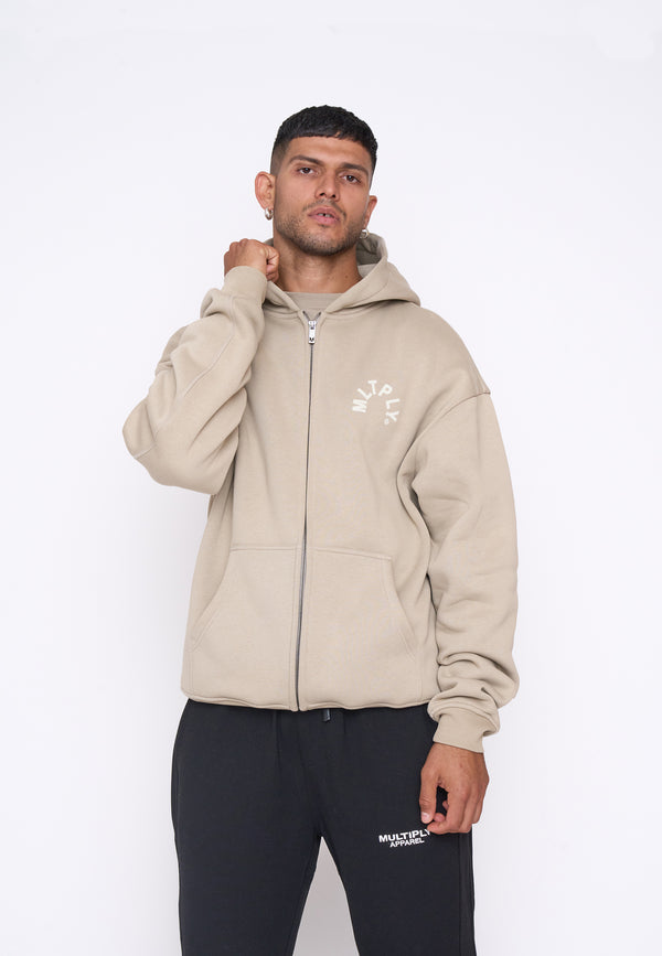 Multiply Spparel Oversize Zip Hoodie PENALTY Seneca Rock