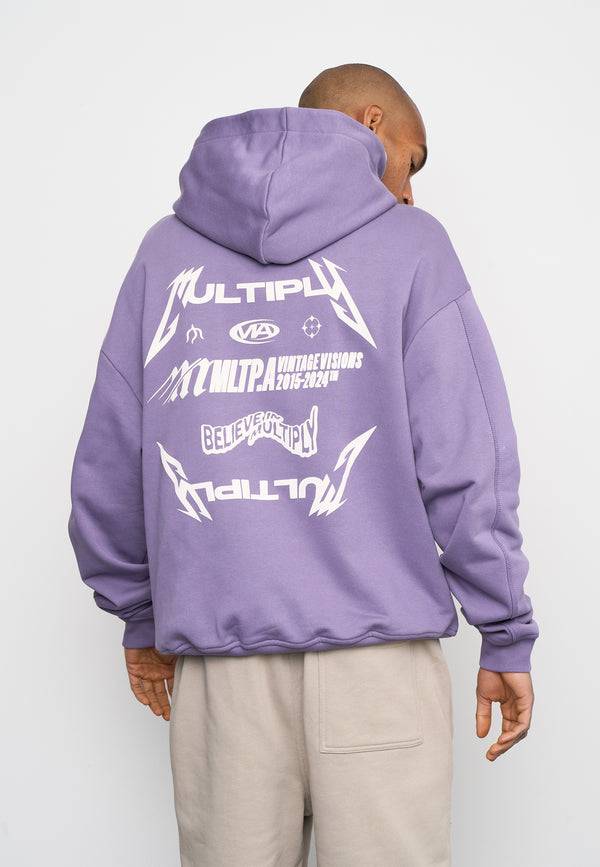 Multiply Spparel Oversize Zip Hoodie TEAMWORK Cadet