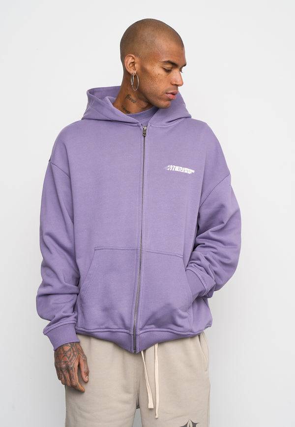 Multiply Spparel Oversize Zip Hoodie TEAMWORK Cadet