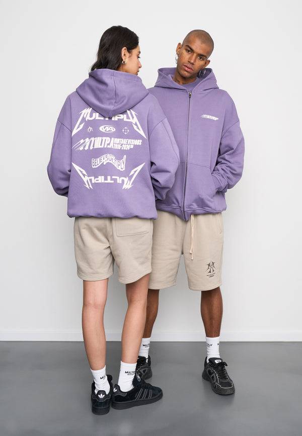 Multiply Spparel Oversize Zip Hoodie TEAMWORK Cadet