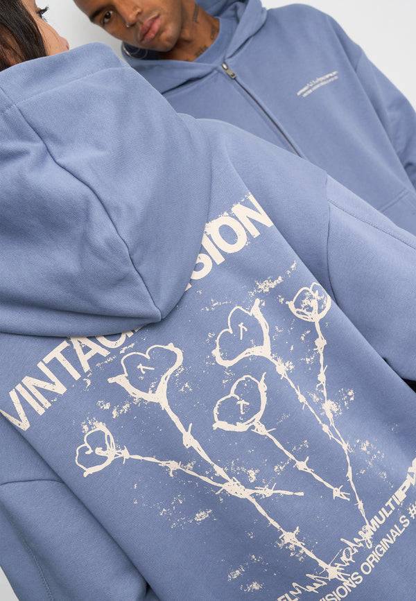 Multiply Spparel Oversize Zip Hoodie V VISIONS Wild Wind