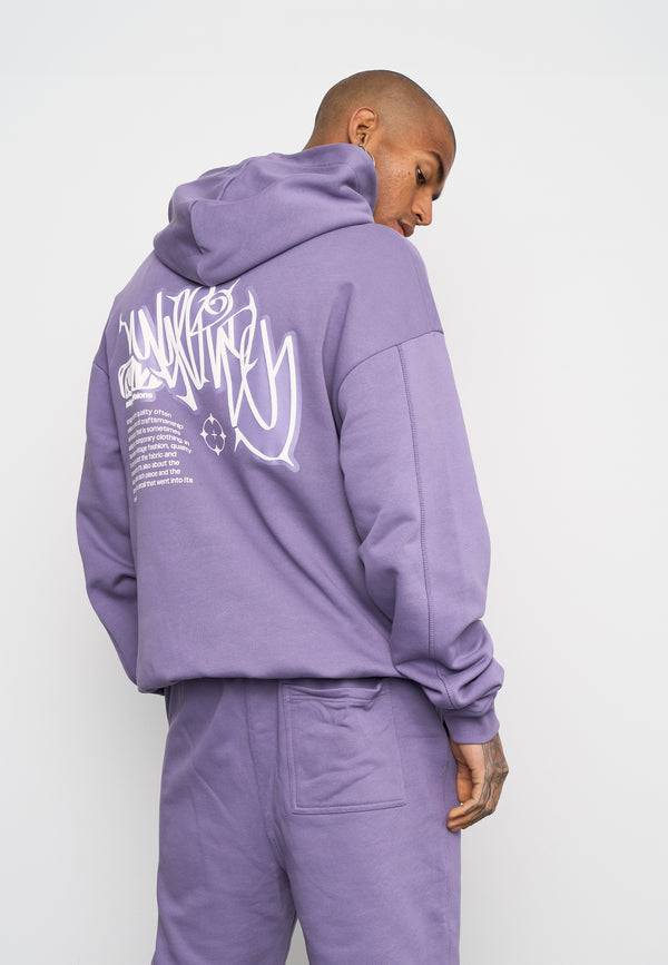 Multiply Spparel Oversize Zip Hoodie VISIONARY Cadet