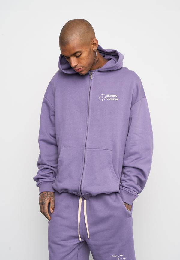 Multiply Spparel Oversize Zip Hoodie VISIONARY Cadet