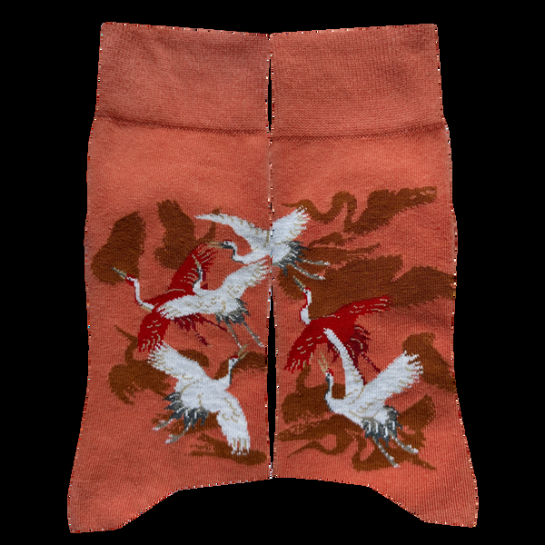 Musearta Anonym - Haori Der Frau Mit Weißen Und Roten Kranichen