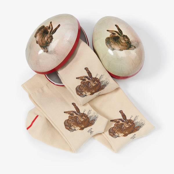 Musearta Oster-Ei Mit Socken - Albrecht Dürer - Feldhase