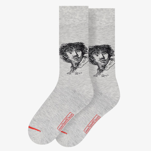 Musearta Rembrandt van Rijn - Selbstbildnis mit Mütze, aufgerissenen Augen und geöffneten Mund