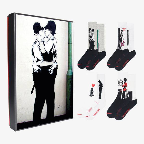 Musearta The world's most famous Graffiti - Kissing Coppers - Geschenkset