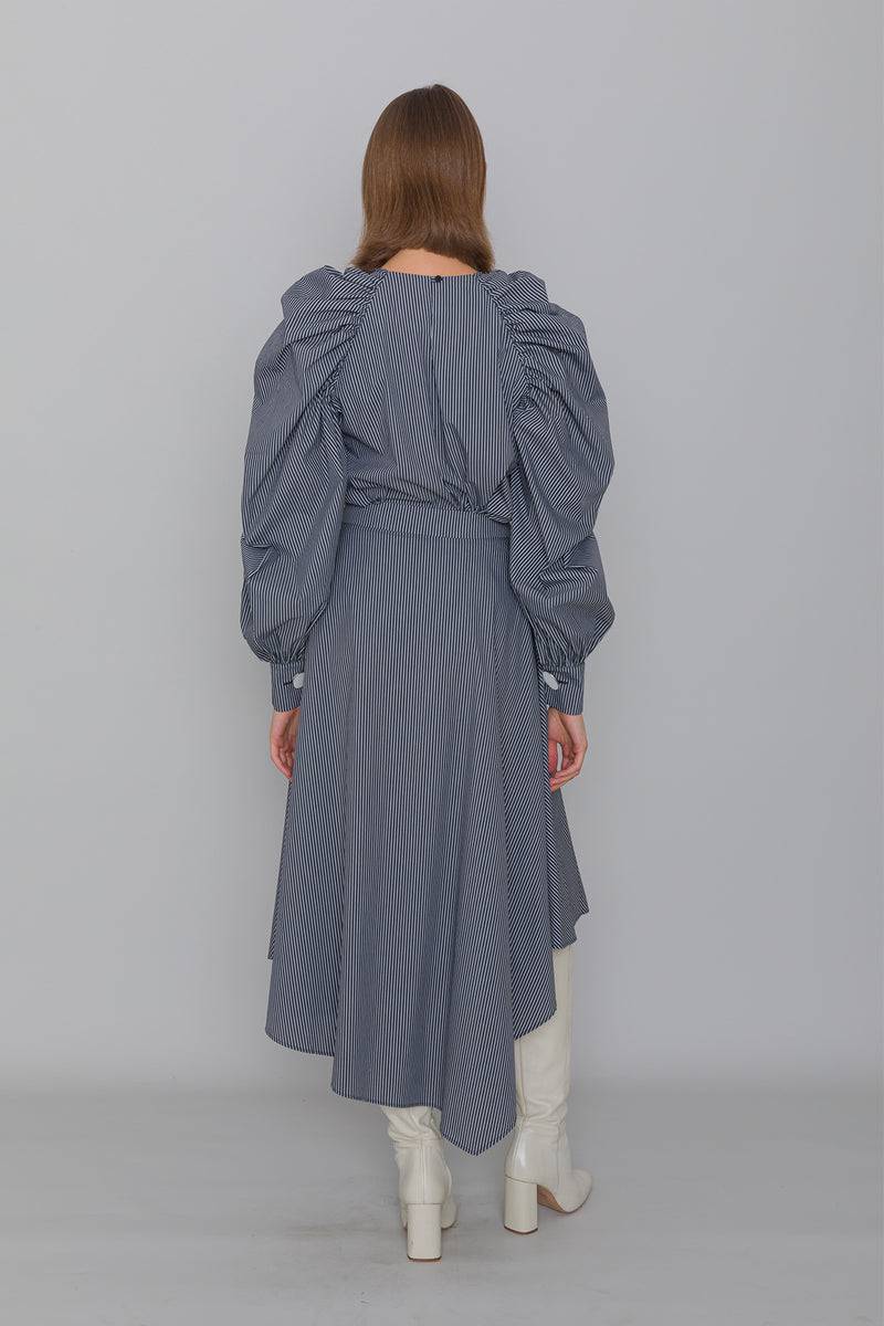 Mykke Hofmann Baumwoll-Streifenbluse Lis