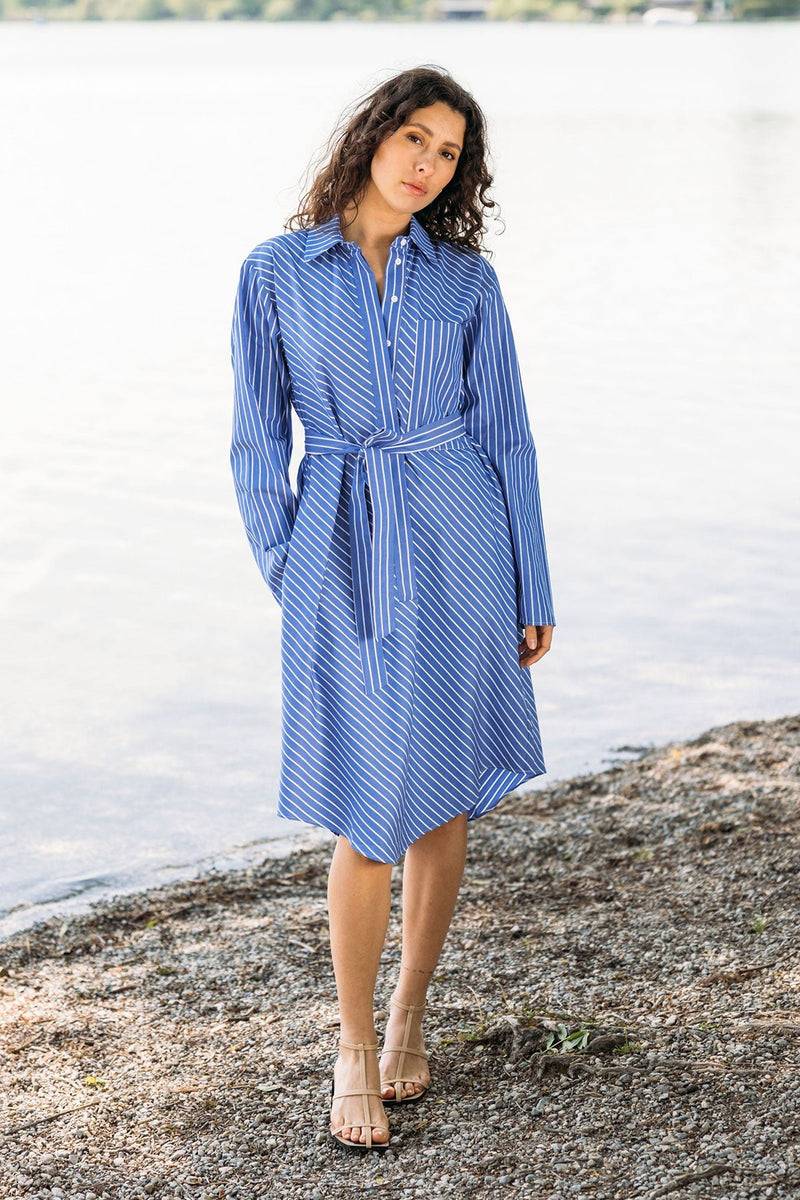 Mykke Hofmann Bio-Baumwoll-Popeline-Kleid Keila