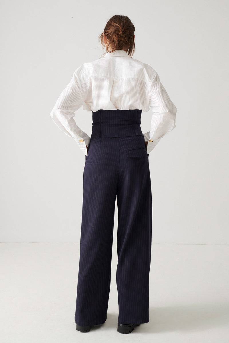 Mykke Hofmann Cotton Plissée Blouse Lon