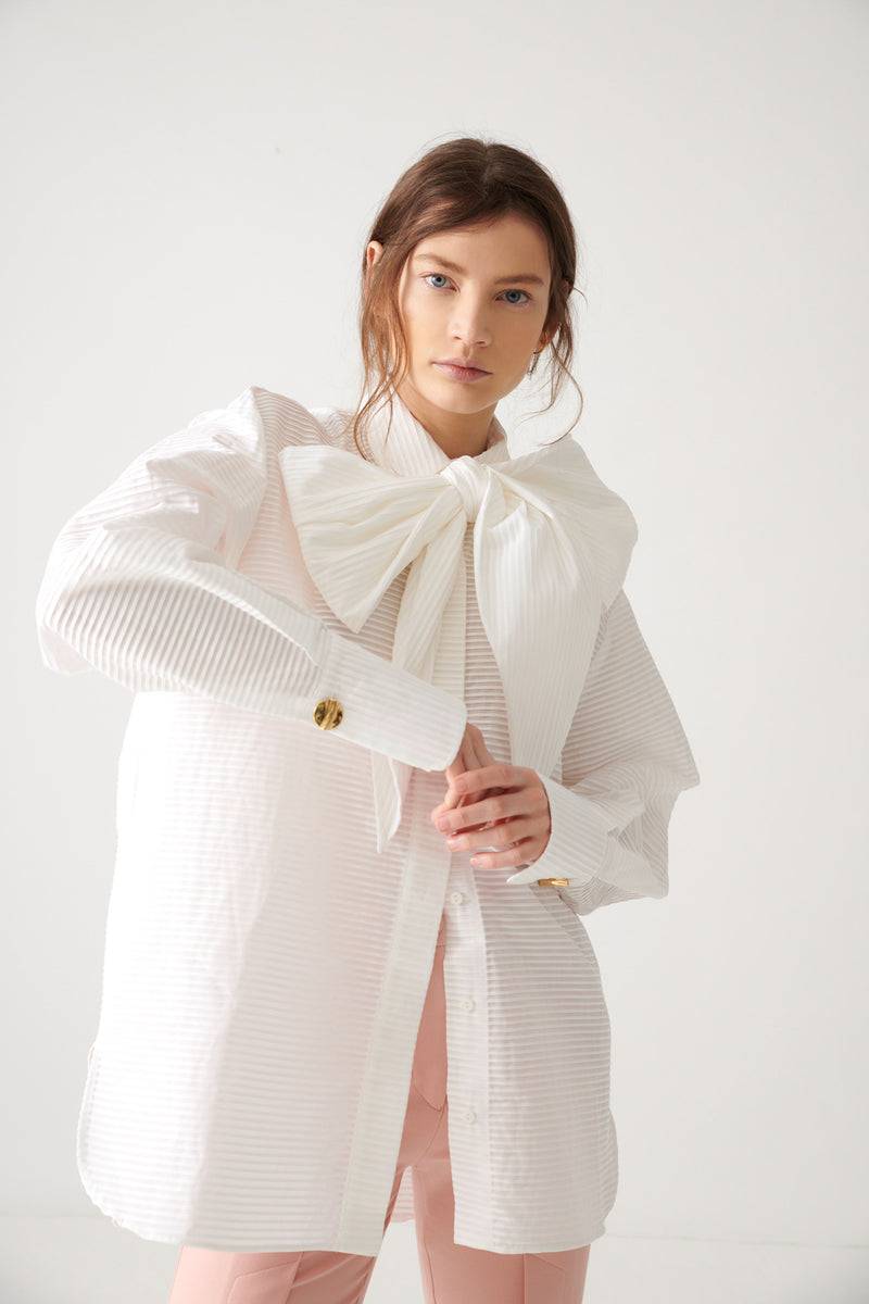 Mykke Hofmann Cotton Plissée Blouse Lylara