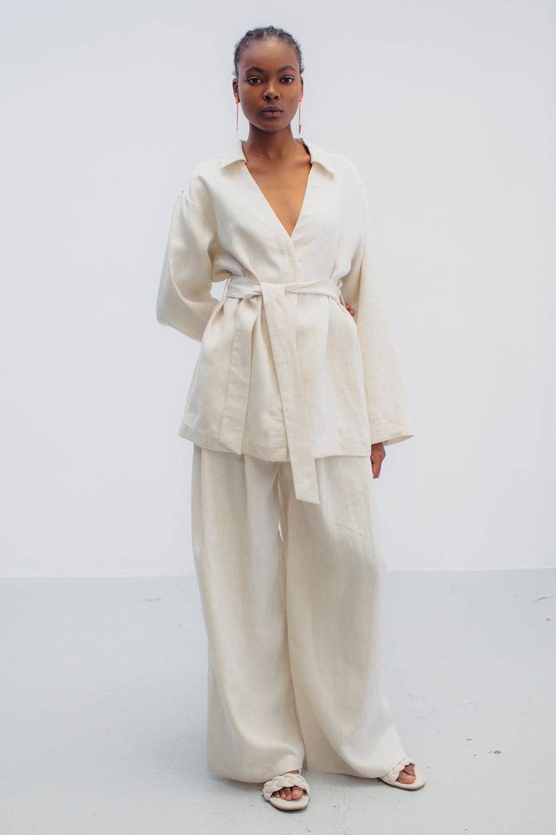 Mykke Hofmann Leinenjacke Lotta