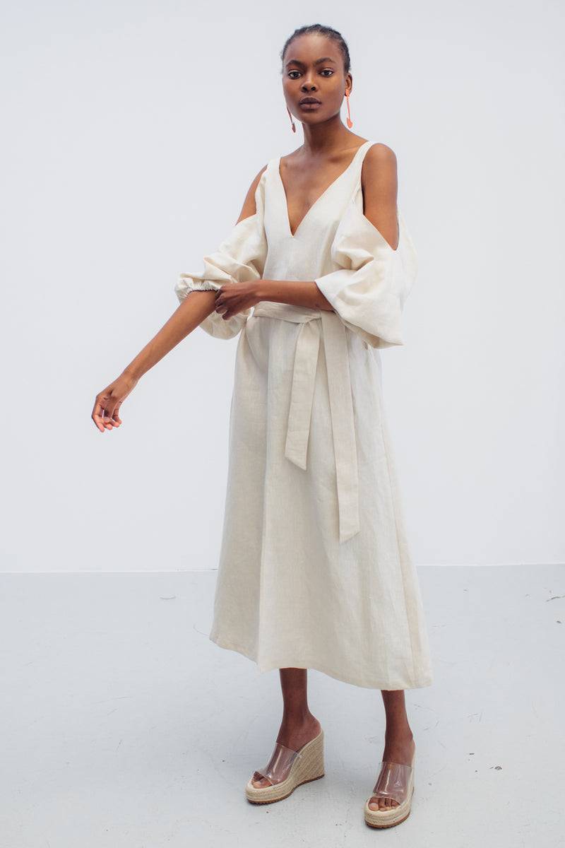 Mykke Hofmann Leinenkleid Kippie