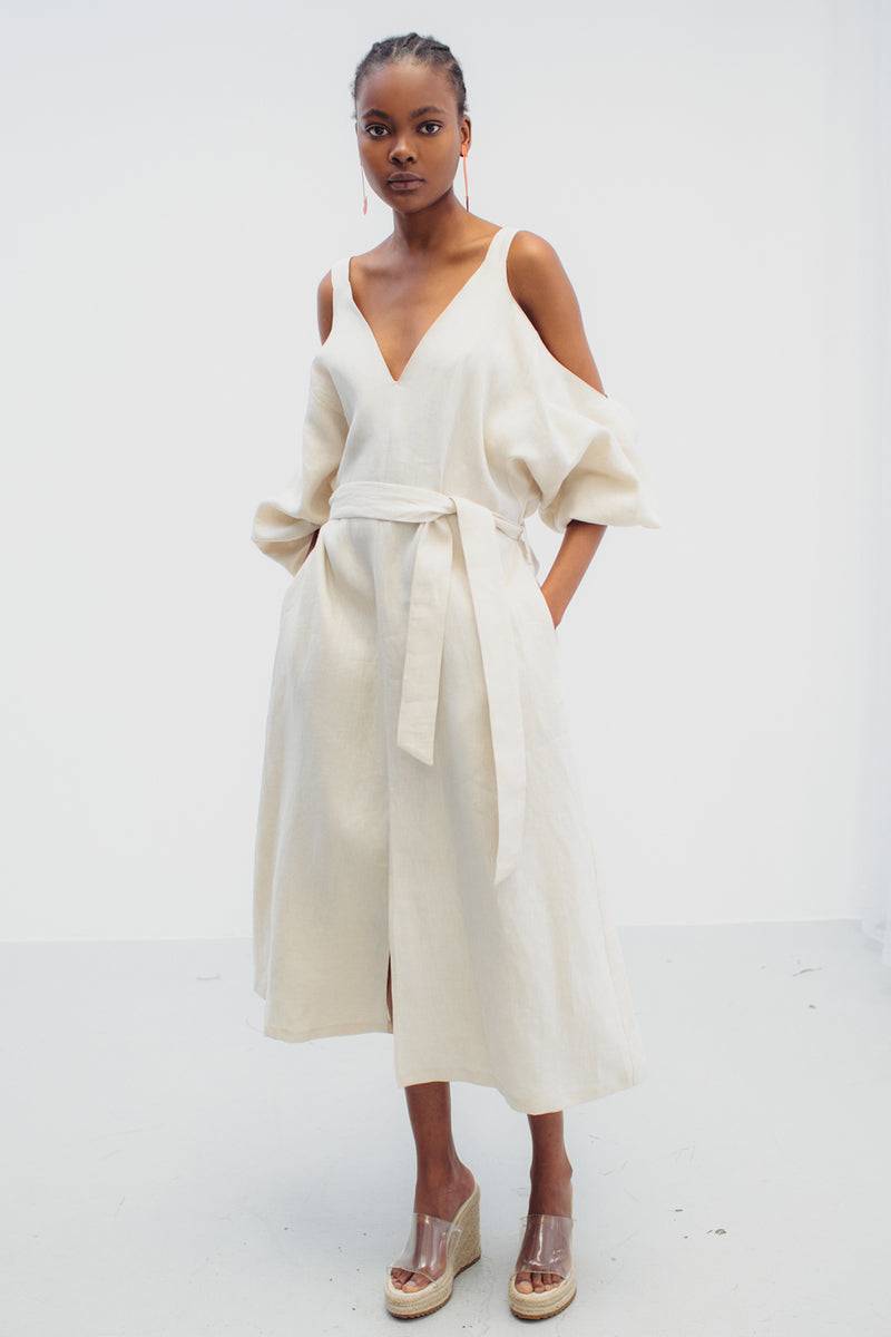 Mykke Hofmann Leinenkleid Kippie