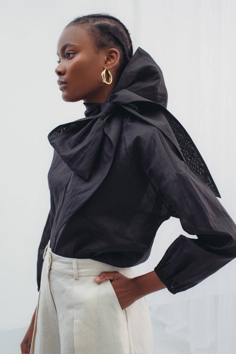 Mykke Hofmann Organza-Bluse Lexa aus Bio-Baumwolle