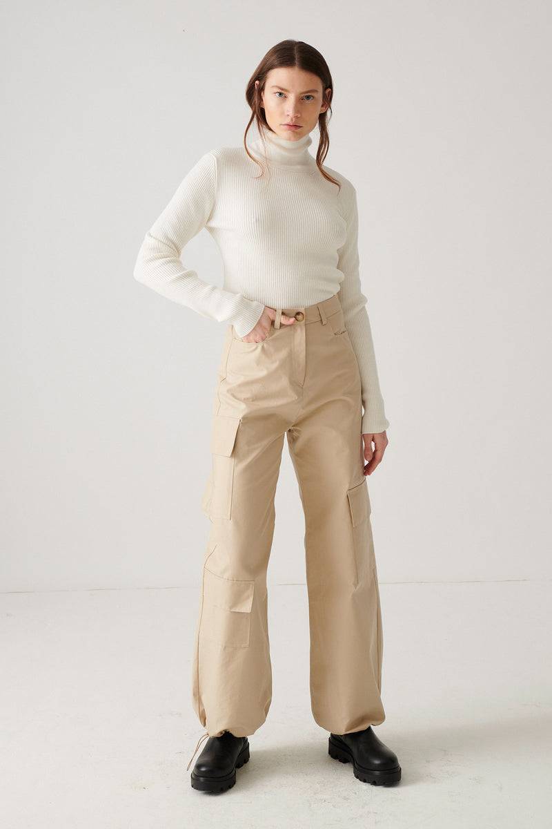 Mykke Hofmann Rollkragen Pullover Tiara aus Merinowolle