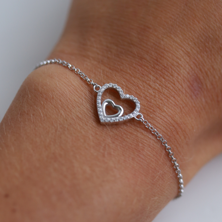 Nana Kay Double Happiness Armband Silber