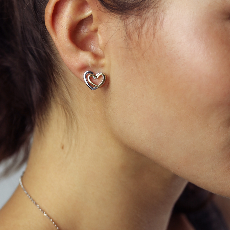 Nana Kay Double Happiness Ohrstecker Gold