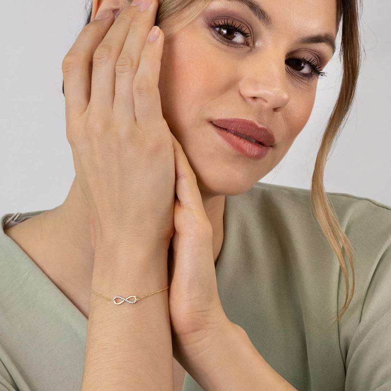 Nana Kay Echtgold Armband Infinity