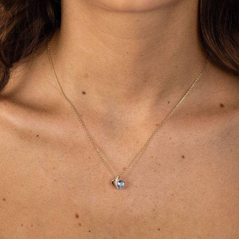 Nana Kay Echtgold Collier Bleu Chérie