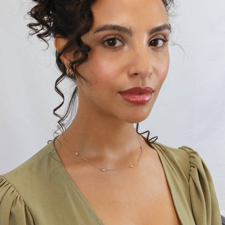 Nana Kay Echtgold Collier Mademoiselle Rosé