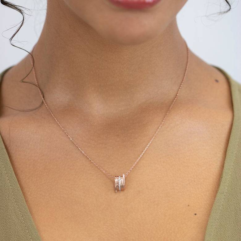 Nana Kay Echtgold Collier Passer Rosé