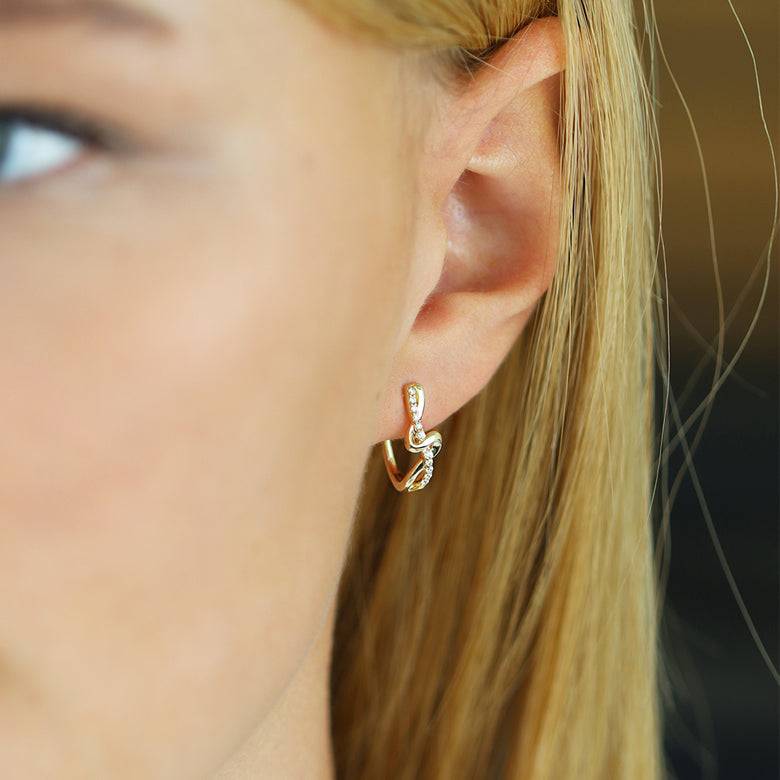 Nana Kay Echtgold Ohrring Enrouler