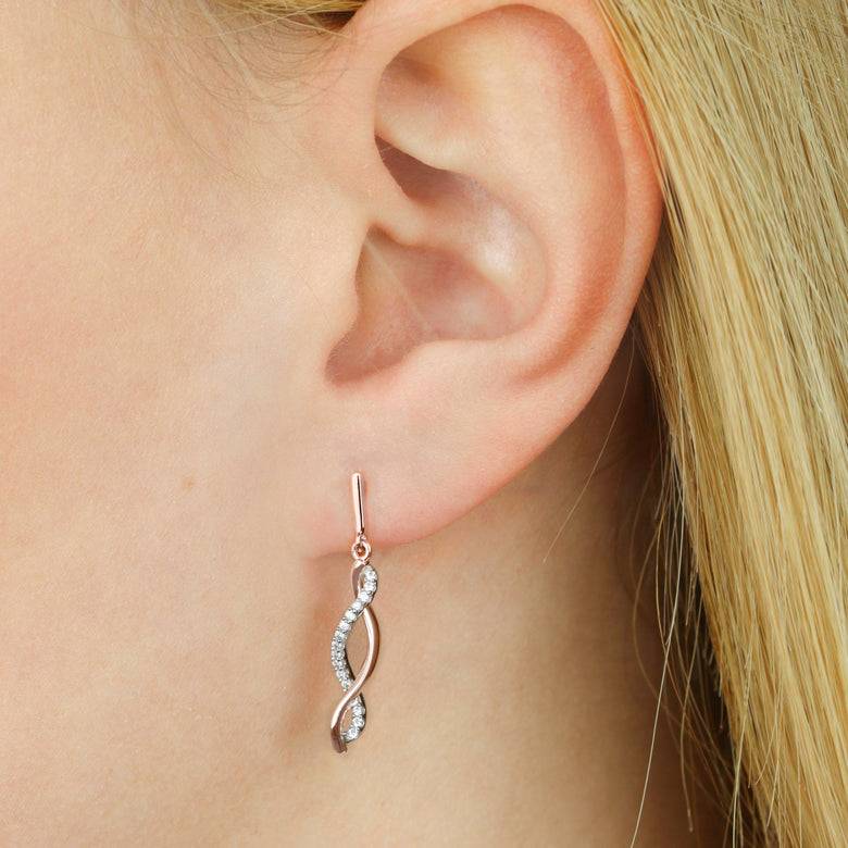 Nana Kay Echtgold Ohrring Onduler Rosé