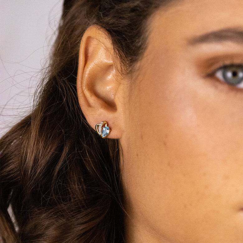 Nana Kay Echtgold Ohrstecker Bleu Chérie