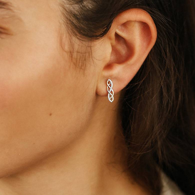 Nana Kay Echtgold Ohrstecker Enlacer