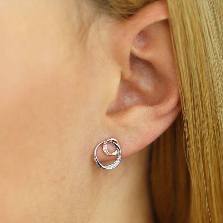 Nana Kay Echtgold Ohrstecker Ensemble Rosé