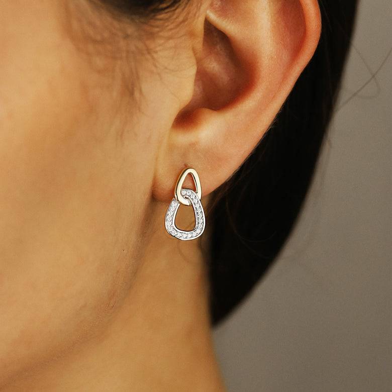 Nana Kay Echtgold Ohrstecker Pendre