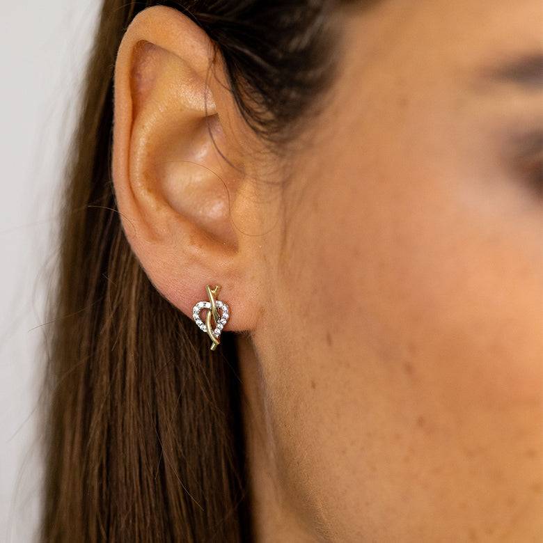 Nana Kay Echtgold Ohrstecker Près Du Coeur